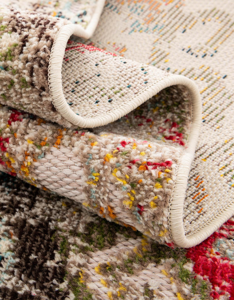 Outdoor Marrakesh Collection Area Rug -  Agadir Rectangle Multi Beige  lifestyle 38