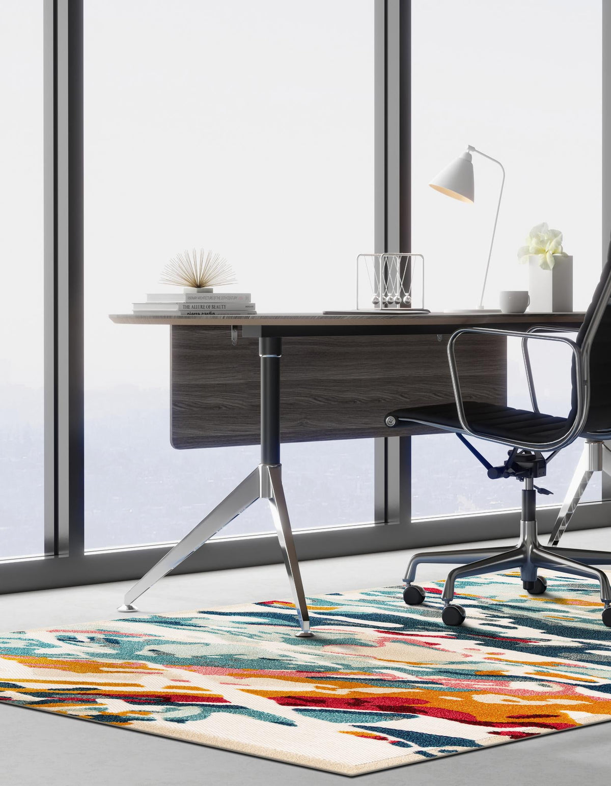 Outdoor Marrakesh Collection Area Rug -  Meknes Rectangle Multi  lifestyle 9