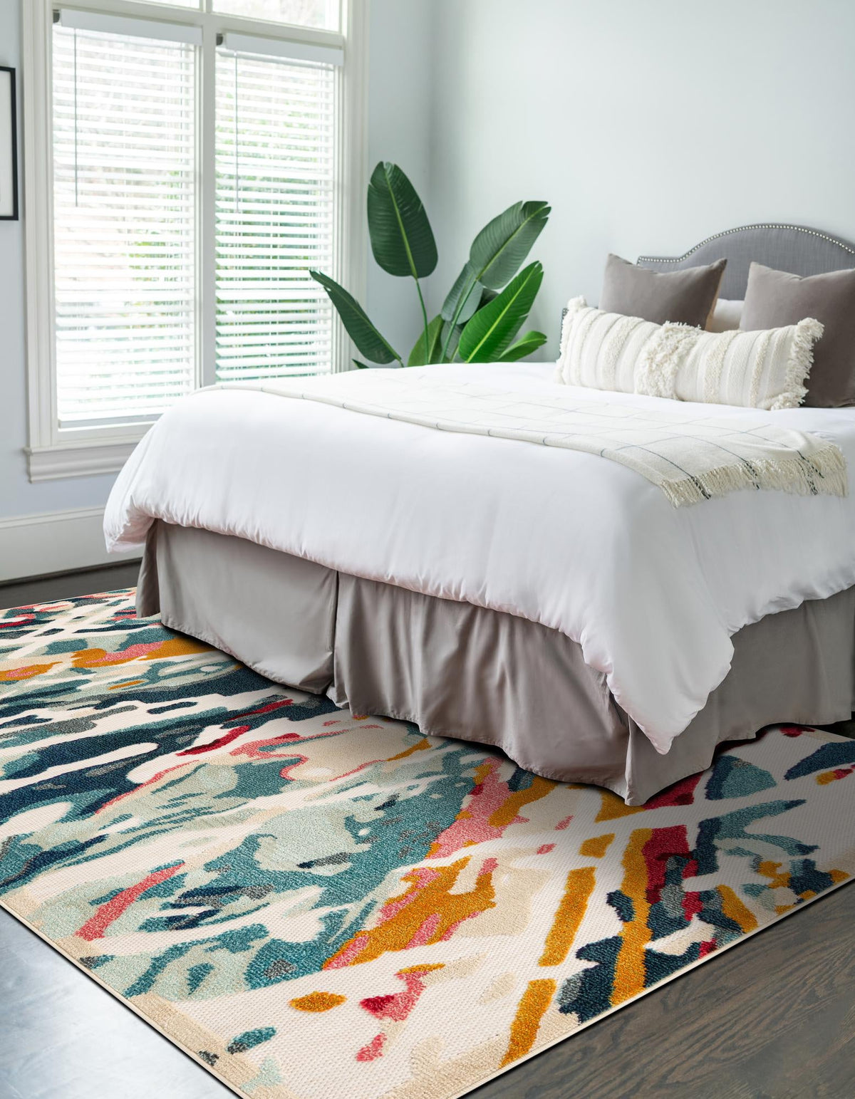 Outdoor Marrakesh Collection Area Rug -  Meknes Rectangle Multi  lifestyle 11