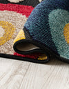 Outdoor Marrakesh Collection Area Rug -  Chefchaouen Rectangle Multi Black  lifestyle 4