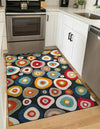 Outdoor Marrakesh Collection Area Rug -  Chefchaouen Rectangle Multi Black  lifestyle 17