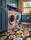 Outdoor Marrakesh Collection Area Rug -  Chefchaouen Rectangle Multi Black  lifestyle 21