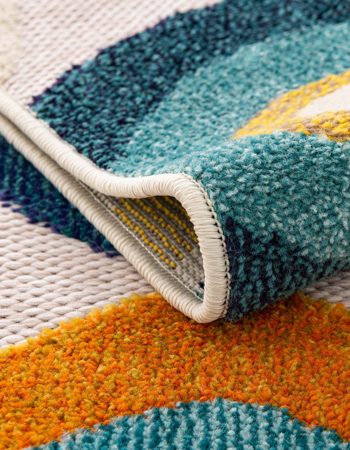 Outdoor Marrakesh Collection Area Rug -  Chefchaouen Rectangle Multi Beige  lifestyle 24