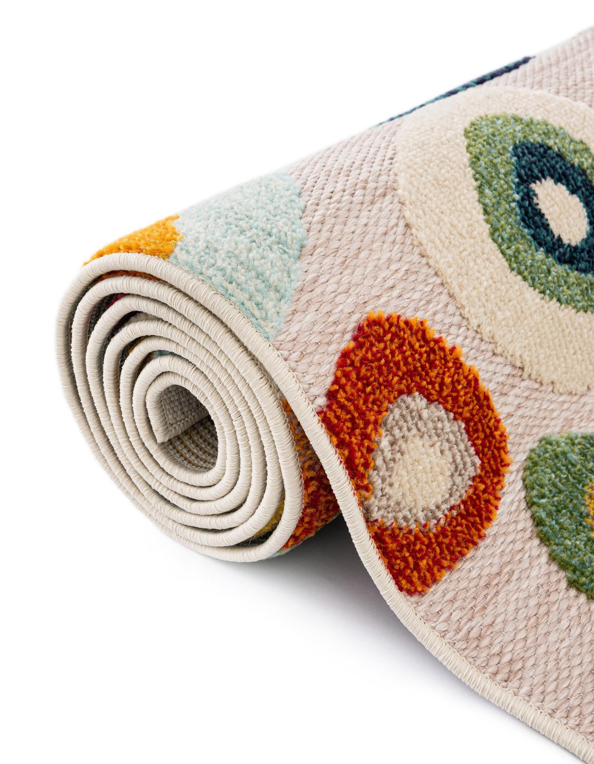 Outdoor Marrakesh Collection Area Rug -  Chefchaouen Rectangle Multi Beige  lifestyle 36