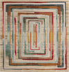Outdoor Marrakesh Collection Area Rug -  Ouarzazate Square Multi Beige  lifestyle 48