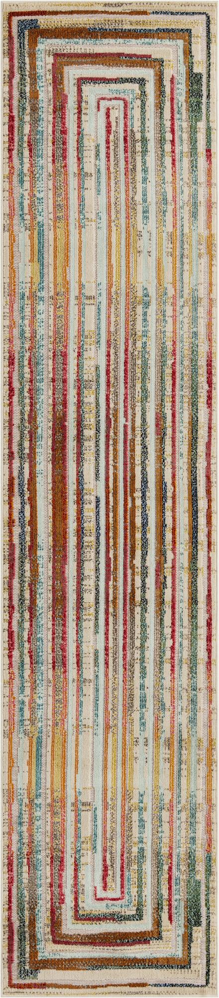 Outdoor Marrakesh Collection Area Rug -  Ouarzazate Runner Multi Beige  lifestyle 25