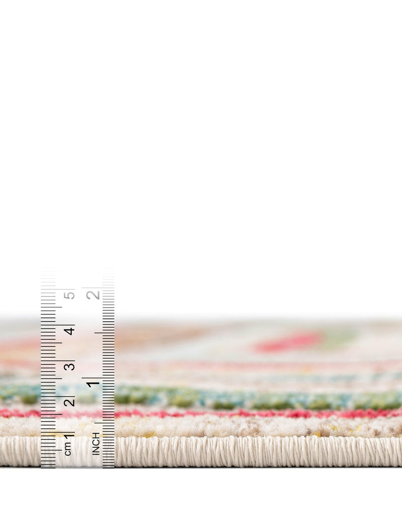 Outdoor Marrakesh Collection Area Rug -  Ouarzazate Rectangle Multi Beige  lifestyle 12