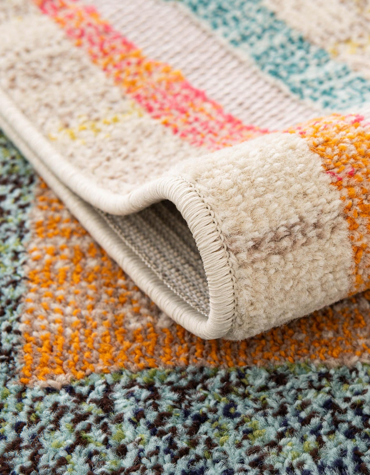 Outdoor Marrakesh Collection Area Rug -  Ouarzazate Rectangle Multi Beige  lifestyle 13