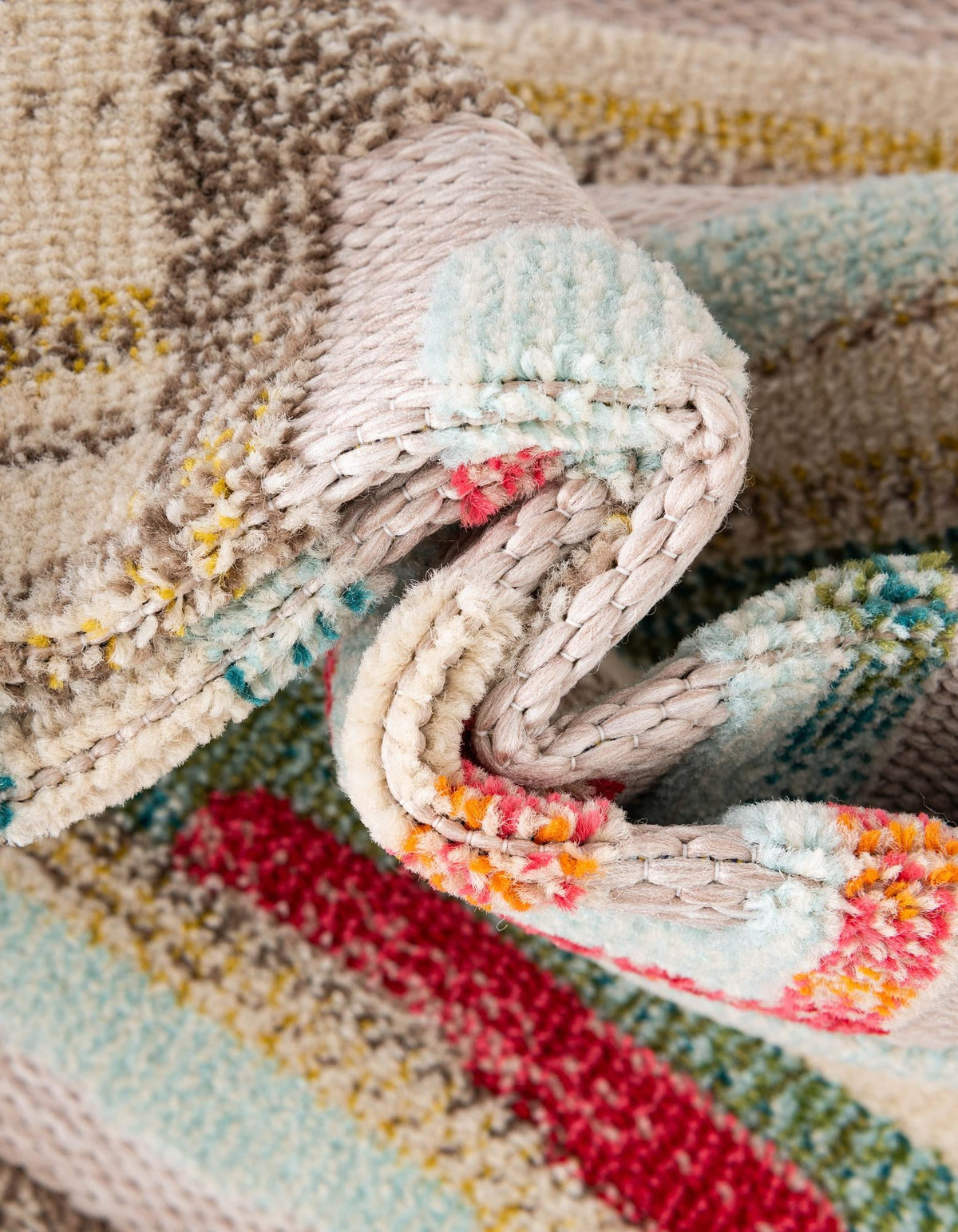 Outdoor Marrakesh Collection Area Rug -  Ouarzazate Rectangle Multi Beige  lifestyle 15