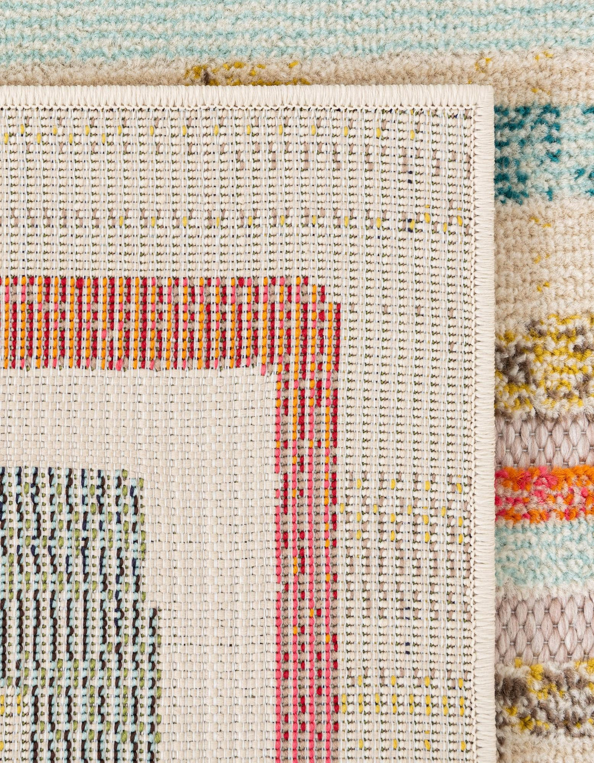 Outdoor Marrakesh Collection Area Rug -  Ouarzazate Rectangle Multi Beige  lifestyle 16
