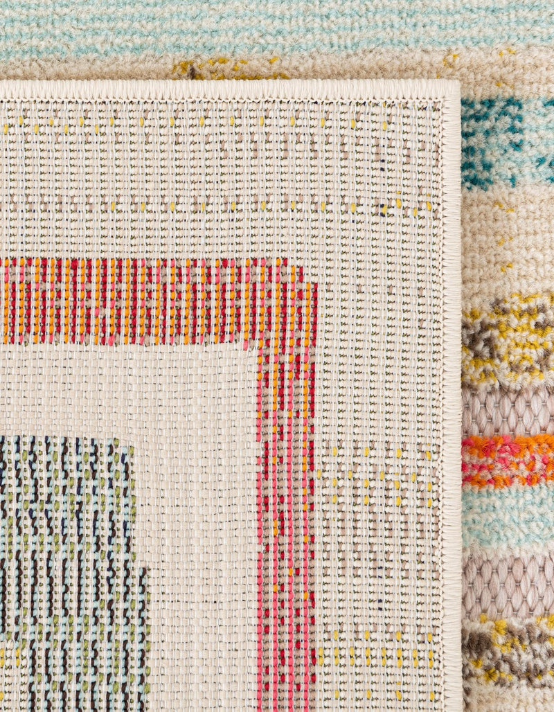 Outdoor Marrakesh Collection Area Rug -  Ouarzazate Rectangle Multi Beige  lifestyle 16