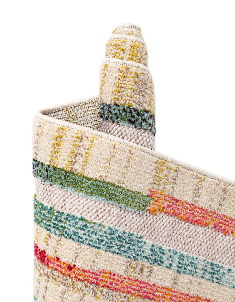 Outdoor Marrakesh Collection Area Rug -  Ouarzazate Rectangle Multi Beige  lifestyle 18