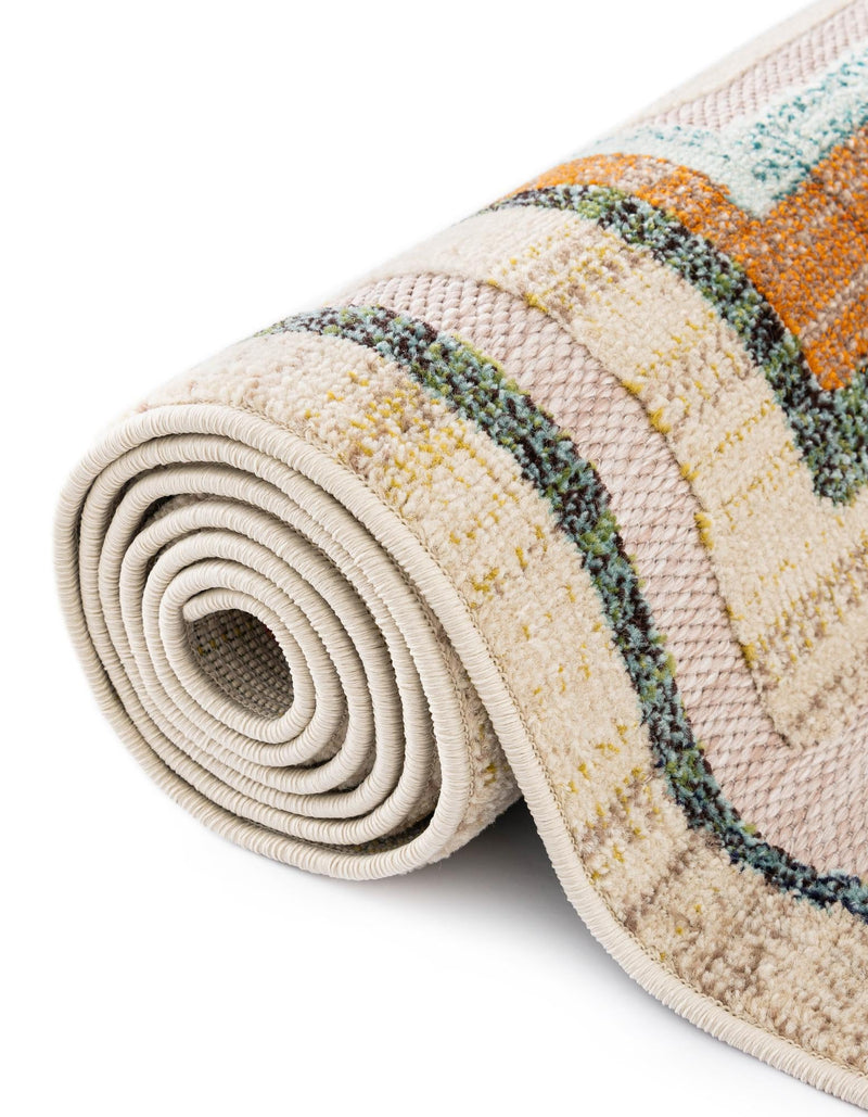 Outdoor Marrakesh Collection Area Rug -  Ouarzazate Rectangle Multi Beige  lifestyle 19