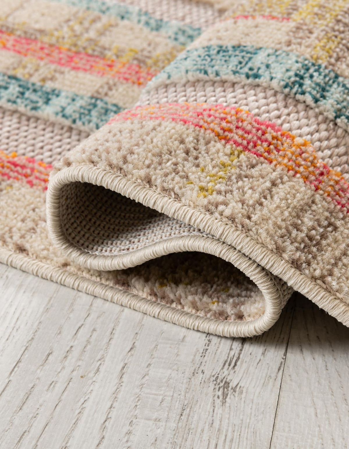 Outdoor Marrakesh Collection Area Rug -  Ouarzazate Runner Multi Beige  lifestyle 28