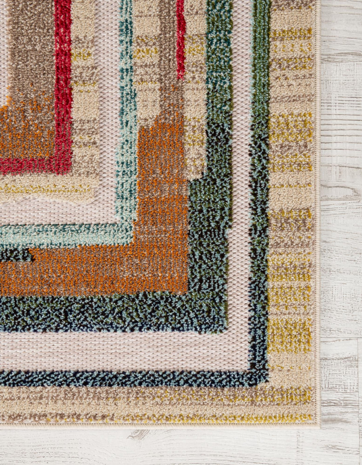 Outdoor Marrakesh Collection Area Rug -  Ouarzazate Runner Multi Beige  lifestyle 30