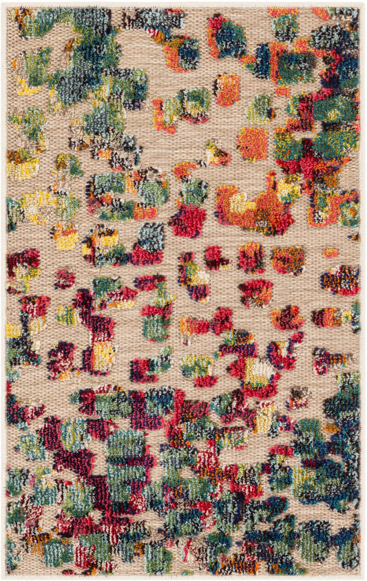 Outdoor Marrakesh Collection Area Rug -  Oujda Rectangle Multi Main