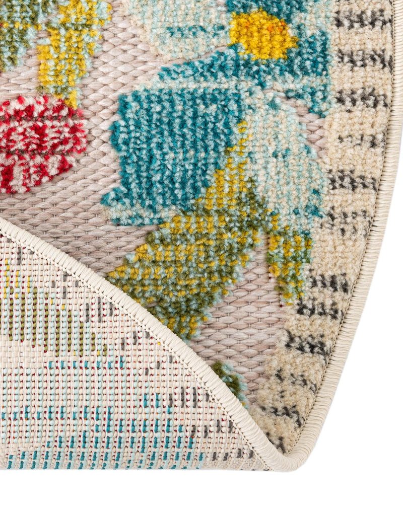 Outdoor Marrakesh Collection Area Rug -  Midelt Round Multi  lifestyle 53