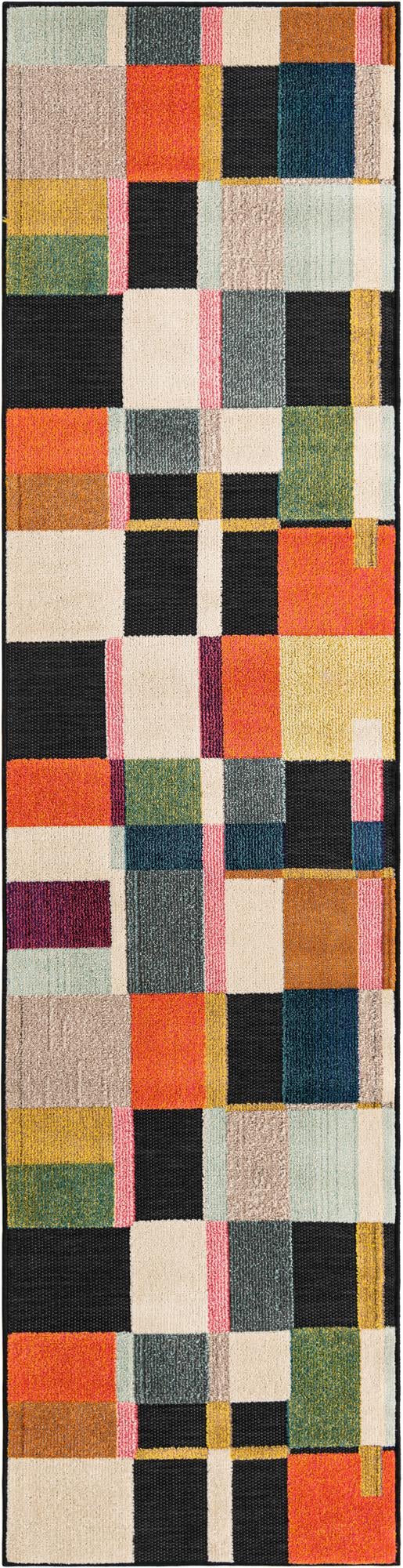 Outdoor Marrakesh Collection Area Rug -  Tangier Runner Multi  lifestyle 22