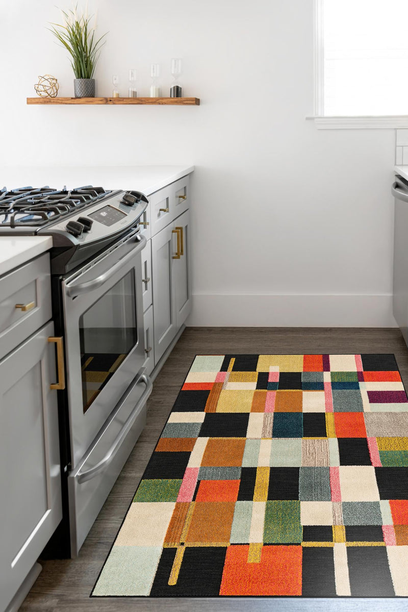 Outdoor Marrakesh Collection Area Rug -  Tangier Rectangle Multi  lifestyle 5