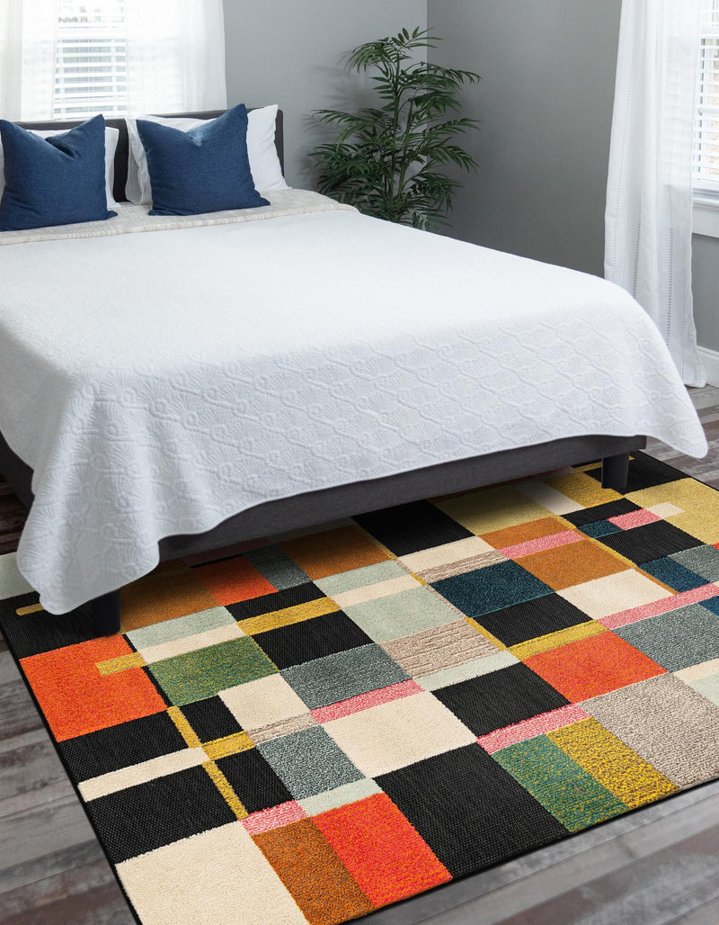 Outdoor Marrakesh Collection Area Rug -  Tangier Rectangle Multi  lifestyle 11