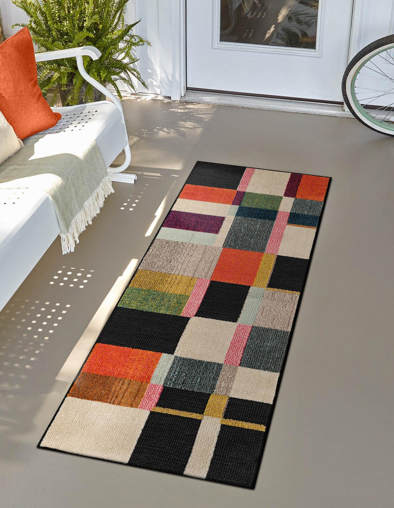 Outdoor Marrakesh Collection Area Rug -  Tangier Runner Multi  lifestyle 23
