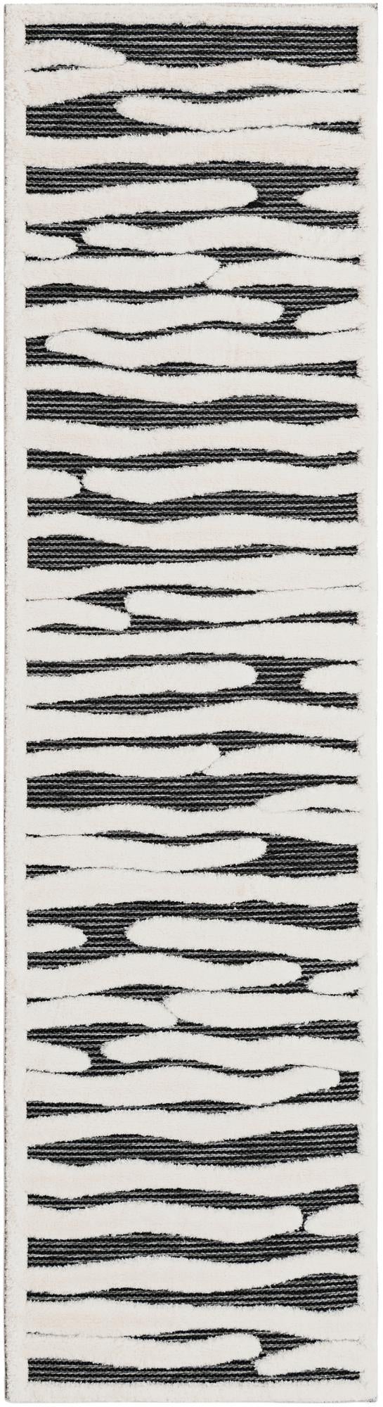 Monochrome Collection Area Rug - Slate Runner Gray  lifestyle 76