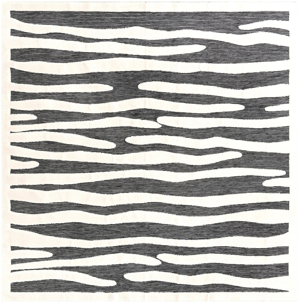 Monochrome Collection Area Rug - Slate Square Gray  lifestyle 77