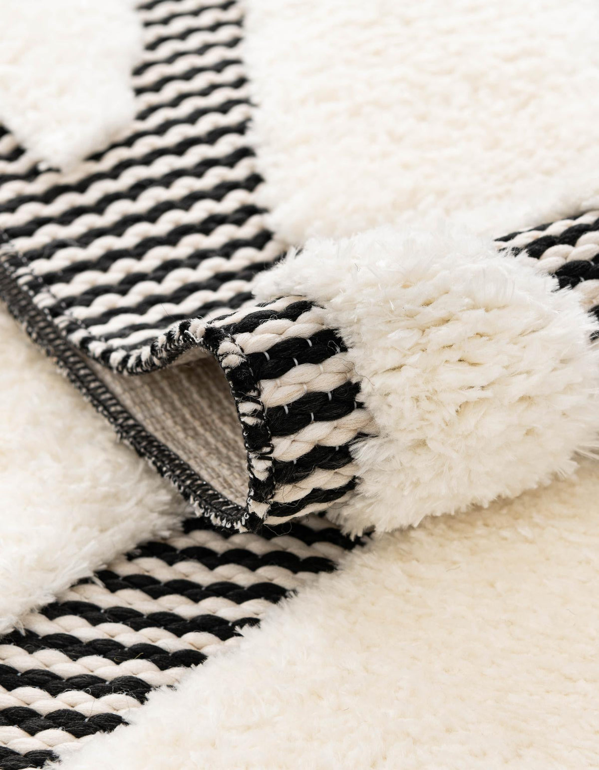 Monochrome Collection Area Rug -  Glacier Rectangle Ivory White  lifestyle 25