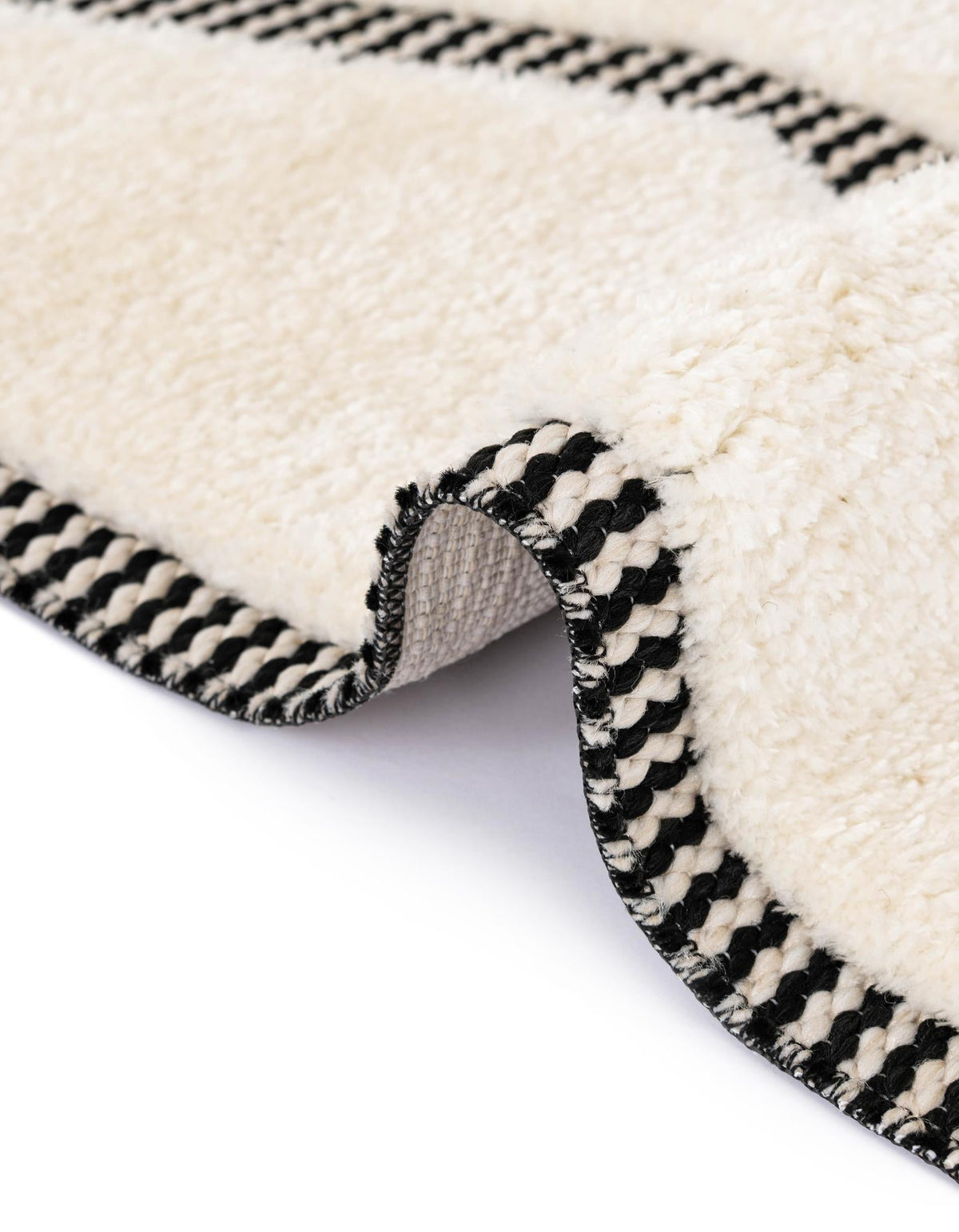 Monochrome Collection Area Rug -  Glacier Rectangle Ivory White  lifestyle 33