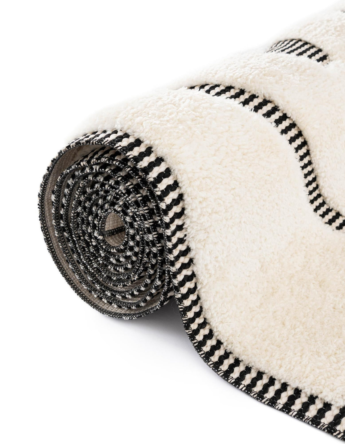 Monochrome Collection Area Rug -  Glacier Rectangle Ivory White  lifestyle 37