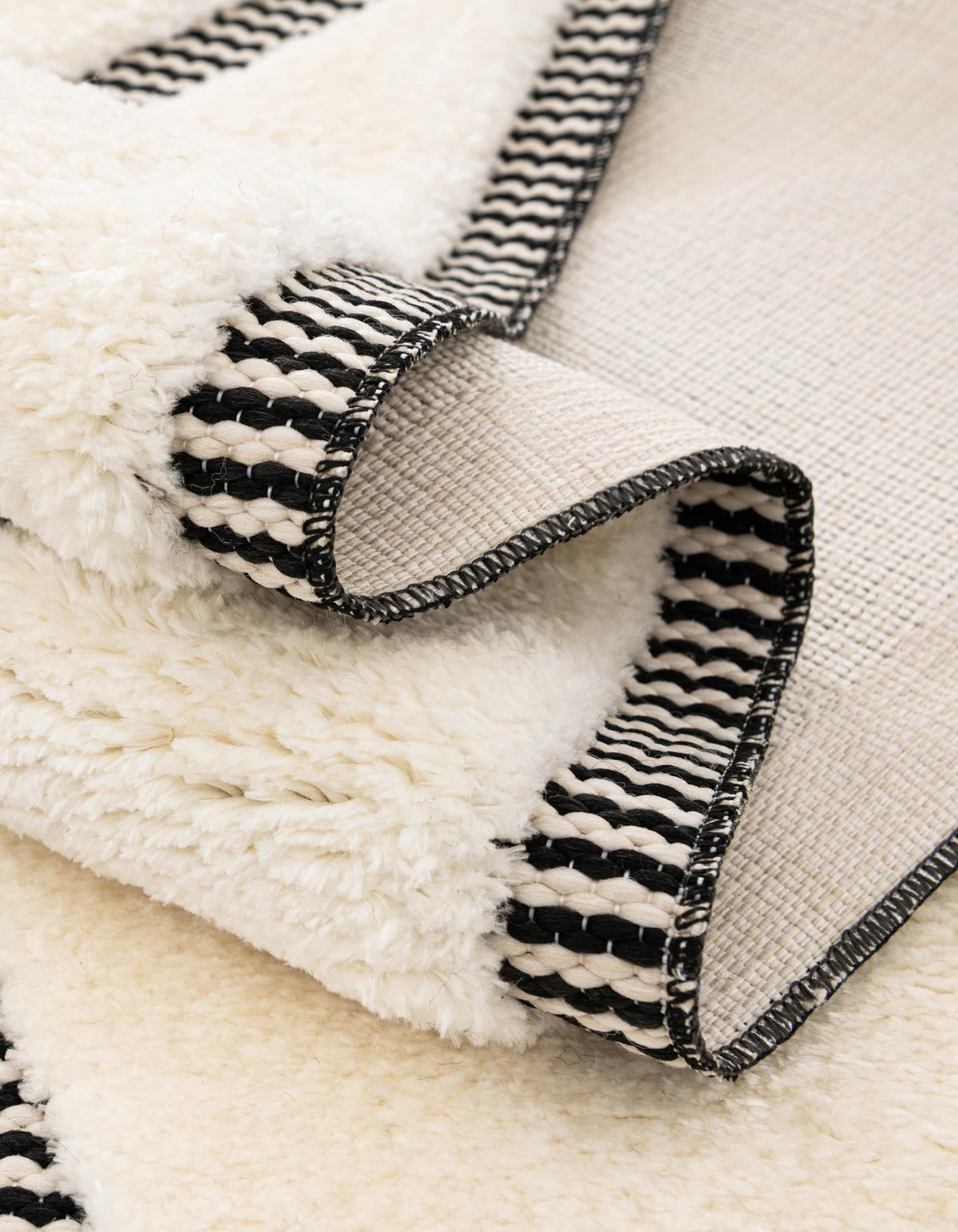 Monochrome Collection Area Rug -  Glacier Rectangle Ivory White  lifestyle 39