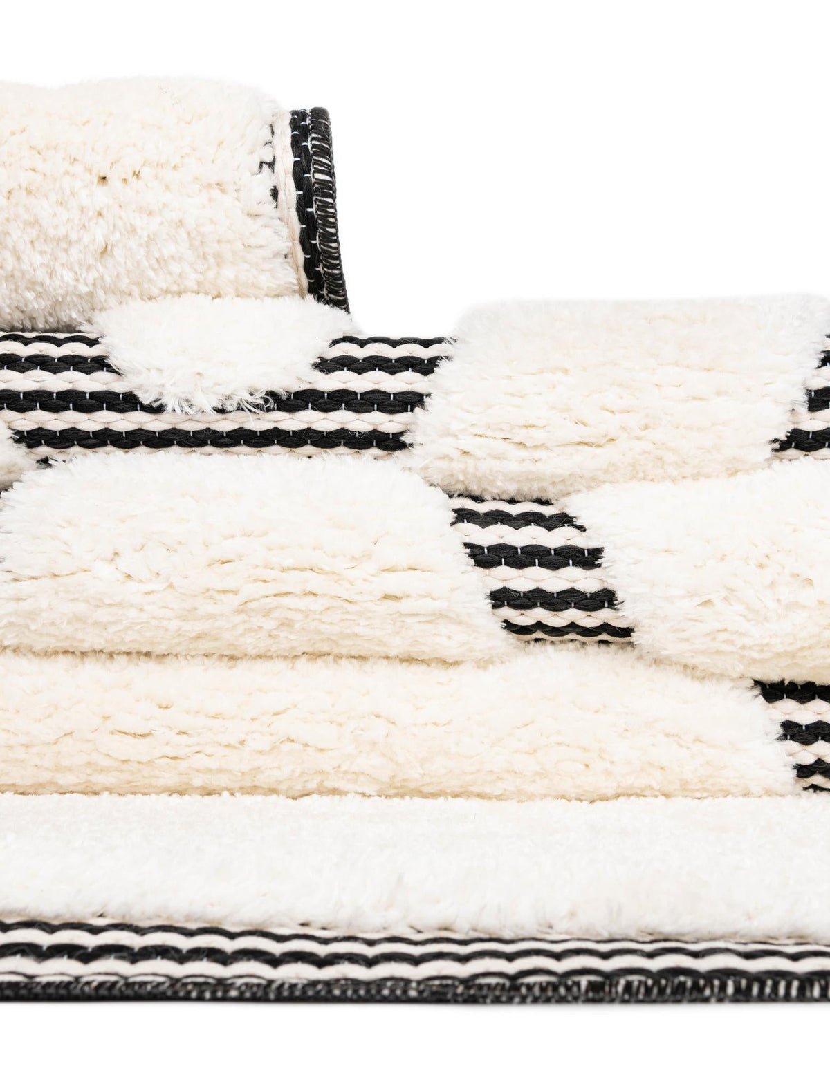 Monochrome Collection Area Rug -  Glacier Rectangle Ivory White  lifestyle 41