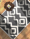 Monochrome Collection Area Rug -  Glacier Rectangle Gray  lifestyle 22