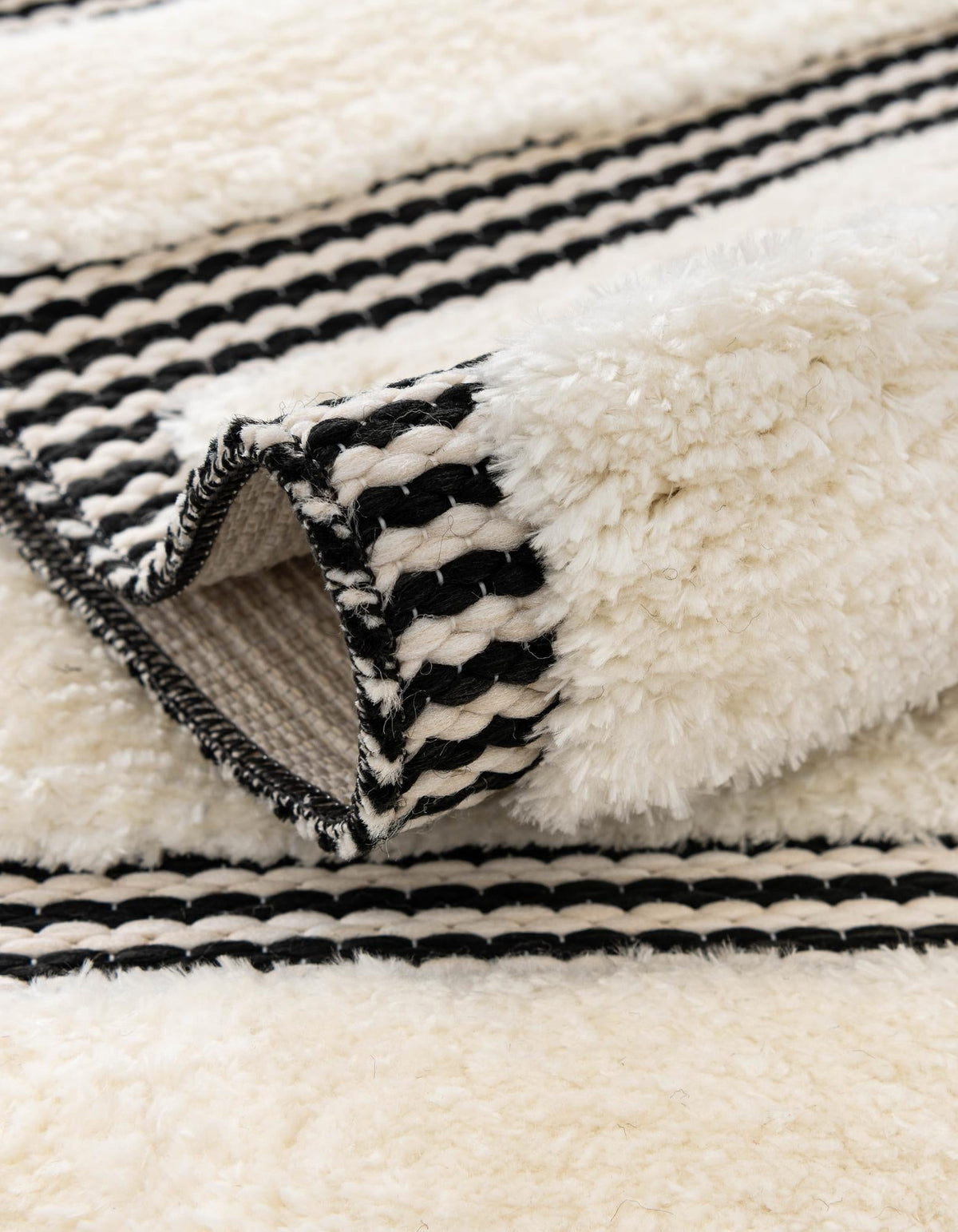 Monochrome Collection Area Rug -  Ash Rectangle Ivory White  lifestyle 25