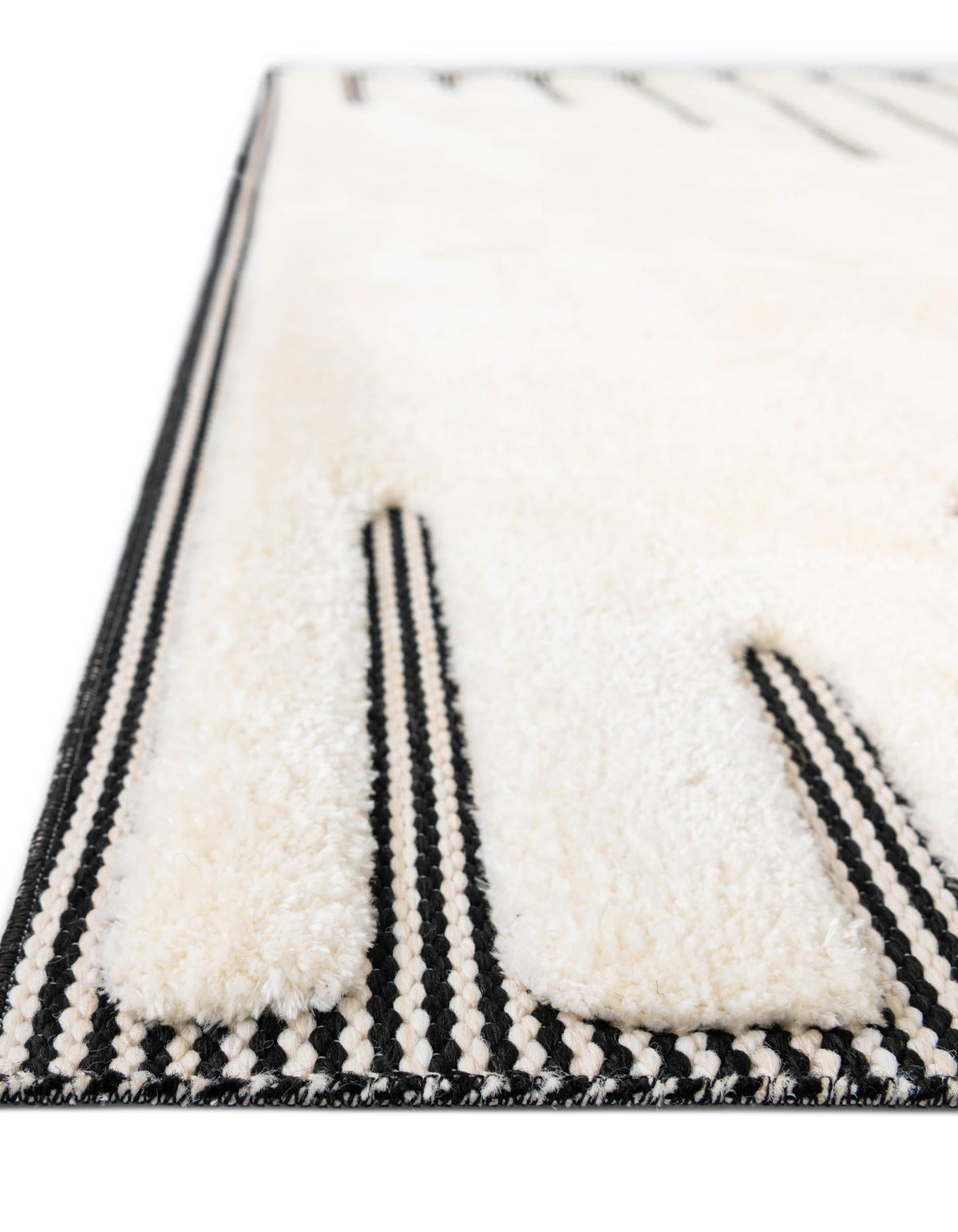 Monochrome Collection Area Rug -  Ash Rectangle Ivory White  lifestyle 27