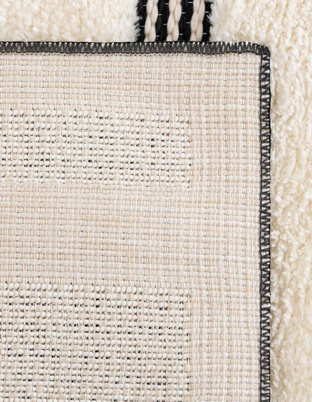 Monochrome Collection Area Rug -  Ash Rectangle Ivory White  lifestyle 31