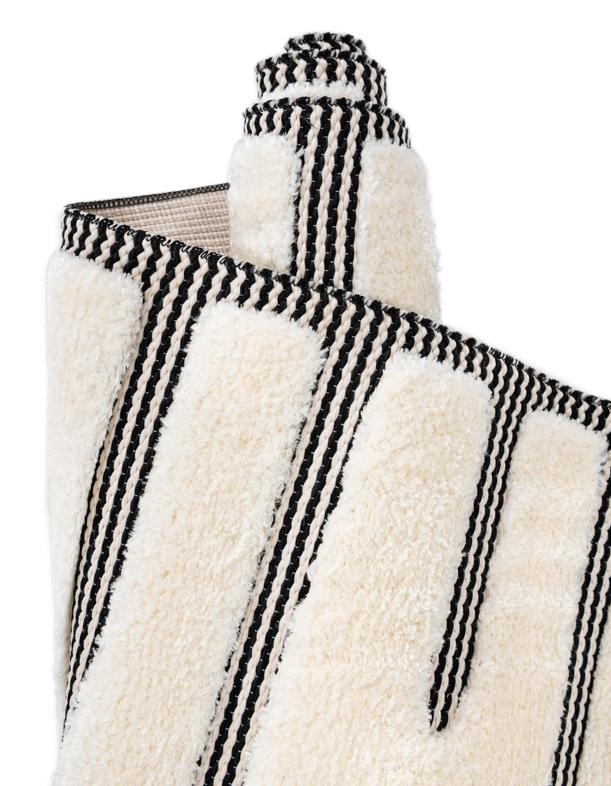 Monochrome Collection Area Rug -  Ash Rectangle Ivory White  lifestyle 35