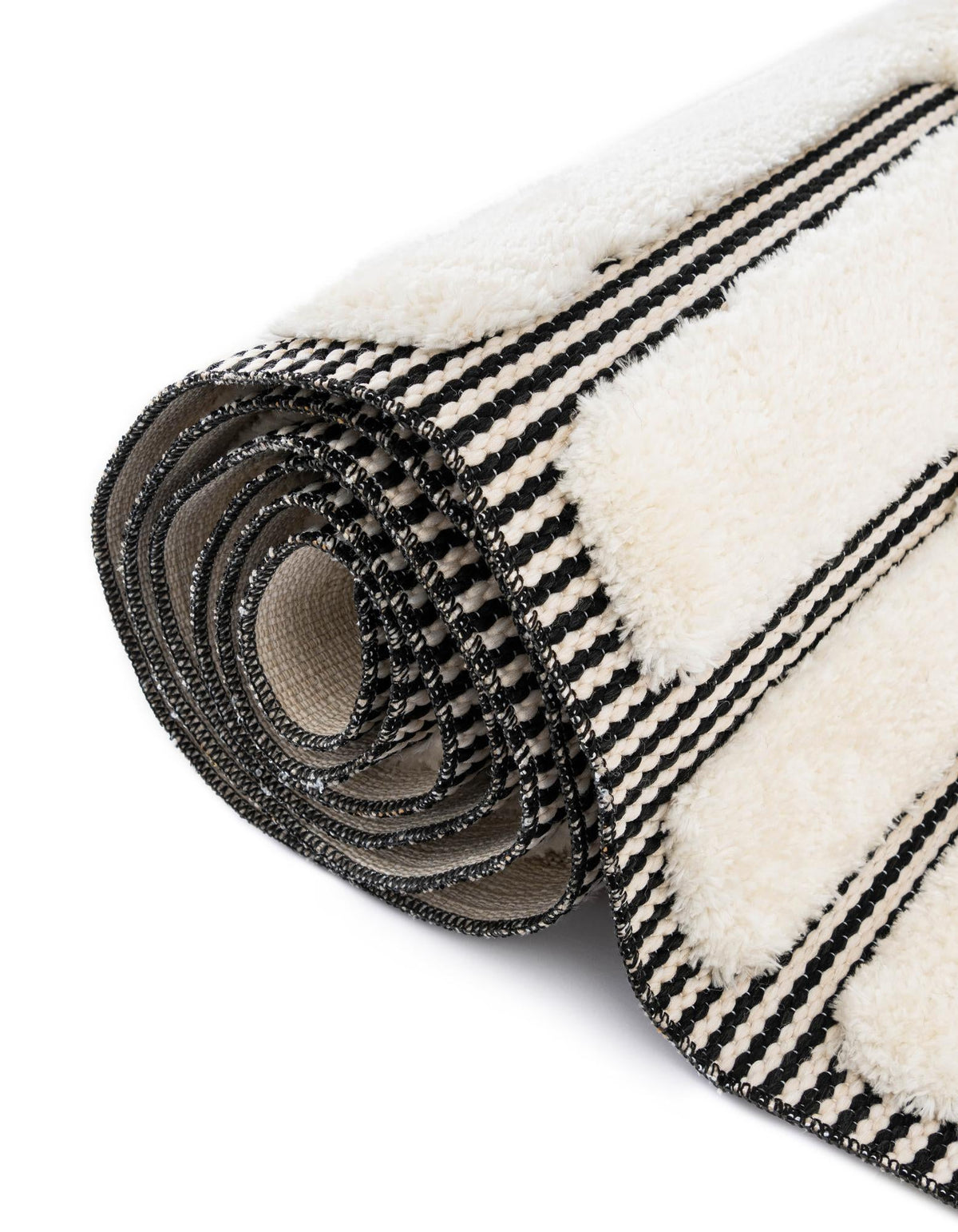 Monochrome Collection Area Rug -  Ash Rectangle Ivory White  lifestyle 37