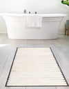 Monochrome Collection Area Rug -  Ash Runner Ivory White  lifestyle 58