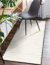 Monochrome Collection Area Rug -  Ash Runner Ivory White  lifestyle 64