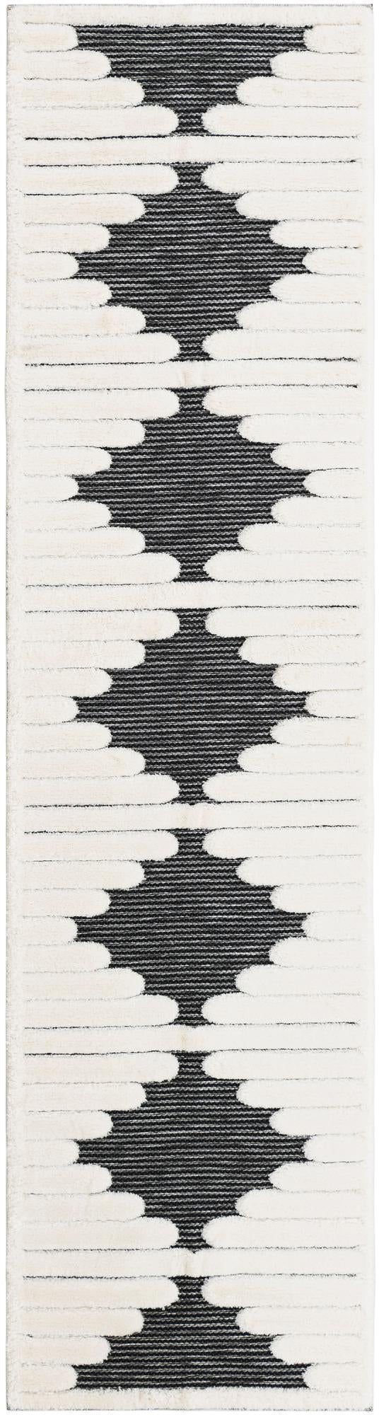 Monochrome Collection Area Rug -  Ash Runner Gray  lifestyle 75