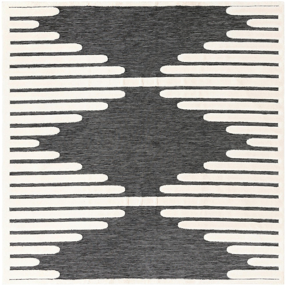 Monochrome Collection Area Rug -  Ash Square Gray  lifestyle 76