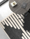 Monochrome Collection Area Rug -  Ash Rectangle Gray  lifestyle 22