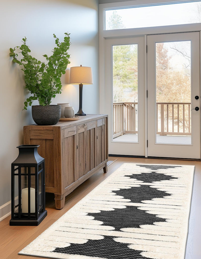 Monochrome Collection Area Rug -  Ash Runner Gray  lifestyle 49