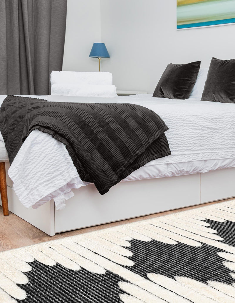 Monochrome Collection Area Rug -  Ash Runner Gray  lifestyle 61