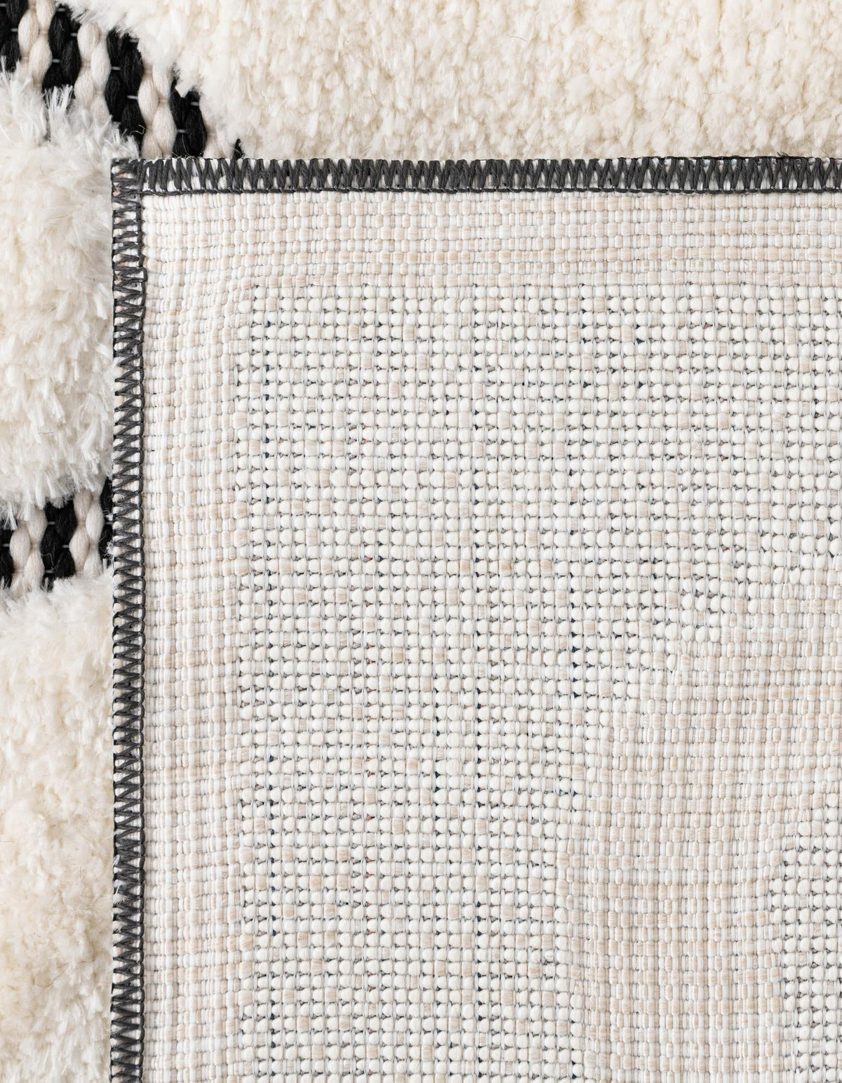 Monochrome Collection Area Rug -  Marble Rectangle Ivory White  lifestyle 31