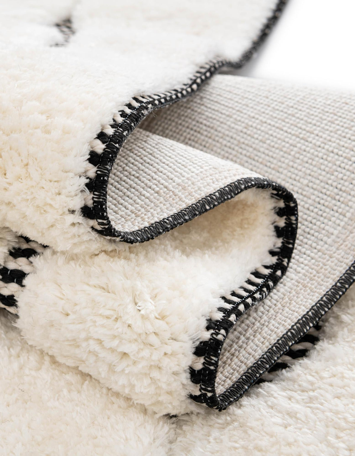 Monochrome Collection Area Rug -  Marble Rectangle Ivory White  lifestyle 39