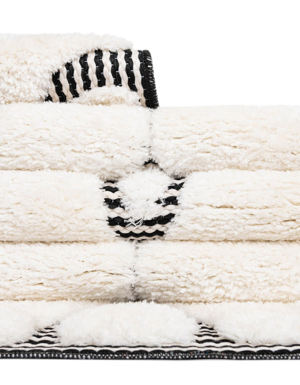 Monochrome Collection Area Rug -  Marble Rectangle Ivory White  lifestyle 41