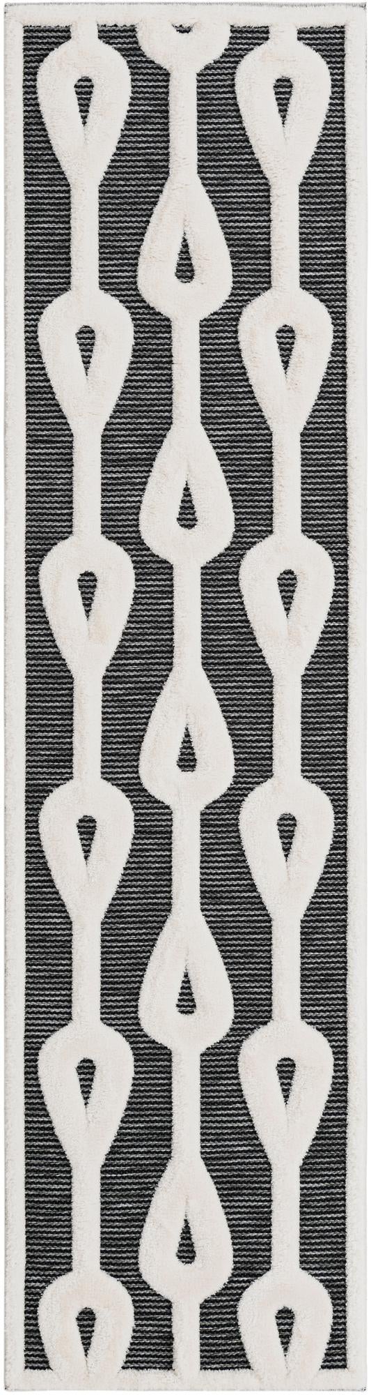 Monochrome Collection Area Rug -  Marble Runner Gray  lifestyle 77
