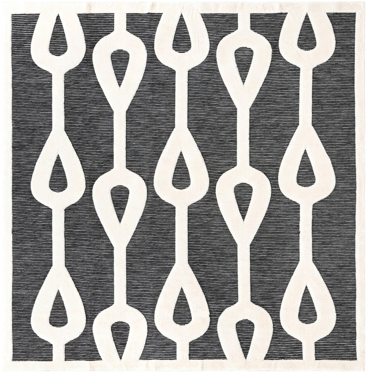 Monochrome Collection Area Rug -  Marble Square Gray  lifestyle 78